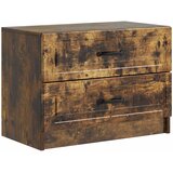  Noćni ormar s ladicama Dimljeni hrast 62 x 34,5 x 44,5 cm | shoptok.hr