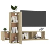  Komplet TV omaric 3-delni sonoma hrast iverna plošča, (20914413) | Shoptok.si