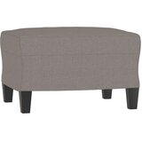  Fotelja s tabureom smeđesiva 60 cm od tkanine | shoptok.hr