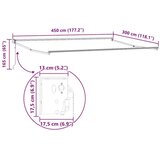 Nadstrešnica Antracit 4 5 ×3 m Metal | shoptok.hr