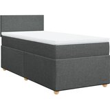  Okvir kreveta s oprugama i madrac tamnosivi 80x200cm od tkanine | shoptok.hr