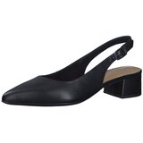 Tamaris Čevlji s peto in s paščki črna | Shoptok.si