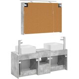  Set ormarića za kupaonicu 4 kom. Betonska siva | shoptok.hr