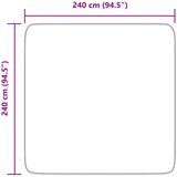  Čupavi tepih s visokim vlaknima NAVARRA 240x240 cm poliester | Eponuda.com