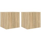  Zidni TV ormarići LED 2 kom boja hrasta sonome 40,5x35x40 cm | Eponuda.ba