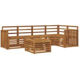  Set vanjskih sofa 6 kom. Prirodna Poliester | shoptok.hr
