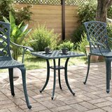 Vrtni stol zeleni 53 x 53 x 53 cm od lijevanog aluminija | shoptok.hr