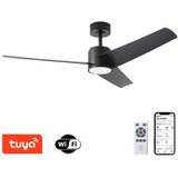  ZEVENTI - LED plafonski ventilator ORVIETO LED/18W/230V Wi-Fi Tuya crna + daljinski upravljač | Eponuda.com