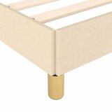  Okvir kreveta bez madraca krem 120x190 cm od tkanine | shoptok.hr