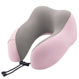 INF Potovalni U-vzglavnik s 360° oporo vratu, ledena svila, spominska pena Pink, (5000286767) | Shoptok.si