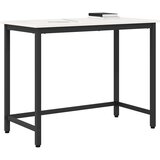  Stol Bijelo 100 x 50 x 77 cm Inženjerska drva i čelik | Eponuda.com