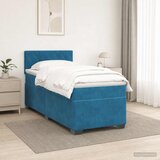  s box springom, madracem i LED-om Plava 100 x 200 cm | shoptok.hr