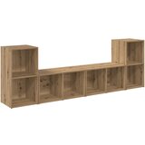 vidaXL Komplet TV omaric 4 pcs Umetni hrast 37 x 37 x 72 cm, (5000132519) | Shoptok.si