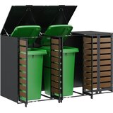  Skladištenje kanti za 3 kante Čelik Antracit | shoptok.hr