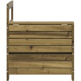  Vrtna sofa s naslonom za ruke i jastukom impregnirana borovina | shoptok.hr