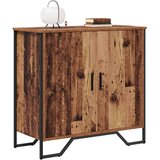 vidaXL s policom s pohranom s vratima Smeđa 78 x 35.5 x 74.5 cm Konstruirano drvo | shoptok.hr