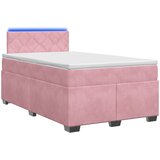  Krevet s box springom, madracem i LED-om Ružičasta 120 x 200 cm | shoptok.hr