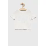 GAP Otroška bombažna kratka majica bela barva