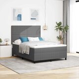  LED Box Spring Krevet Svijetlo siva i bijela. 160 x 200 cm | shoptok.hr