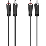 00205093 Cinch audio priključni kabel [2x muški cinch konektor - 2x muški cinch konektor] 5 m crna