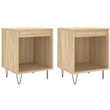  The Living Store Nočna omarica 2 kosa sonoma hrast 40x35x50 cm inženirski les - Nočna Omarica, (21445113) | Shoptok.si