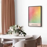  Plakat - Cherry Breeze - Pastel Gradient in Soft Retro Colors 40x60 Crni okvir | shoptok.hr