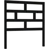  Uzglavlje za krevet crno 106 x 4 x 100 cm od masivne borovine | shoptok.hr