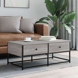  Stolić za kavu siva boja hrasta 100x51x40 cm konstruirano drvo Cijene