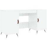  Radni stol visoki sjaj bijeli 140x50x75 cm konstruirano drvo | shoptok.hr