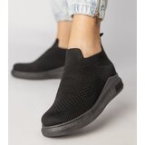 Gemre Black slip-on sock sneakers Merinsa | shoptok.hr