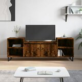 TV ormarić boja dimljenog hrasta 160x35x55 cm konstruirano drvo | shoptok.hr