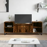 TV ormarić boja dimljenog hrasta 160x35x55 cm konstruirano drvo