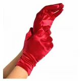 Leg Avenue Wrist Length Satin Gloves 2B Red