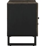 TV ormarić crni 105 x 33 x 46 cm od masivnog drva manga | Eponuda.ba