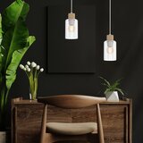  Luster na kablu MADERA 1xE27/60W/230V bela/drvo | Eponuda.com