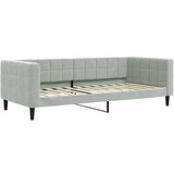 vidaXL Raztegljiva postelja svetlo siva 90x200 cm žamet | Shoptok.si
