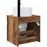  Umivaonik s policom za zid Staro drvo 49 x 44,5 x 66 cm | shoptok.hr