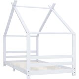 The Living Store Otroški posteljni okvir bel iz trdne borovine 90x200 cm - Otroški Posteljni Okvir, (21419873) | Shoptok.si