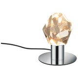 Trio Select LED namizna svetilka v srebrni barvi s steklenim senčilom (višina 17 cm) Verano – | Shoptok.si