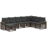  Sjedeća garnitura za vrt 8 kom. Siva i tamno siva poliratan 65,5 x 62 x 70 cm | shoptok.hr
