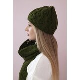 Kesi Women's set with scarf Michalina K415 khaki | Shoptok.si