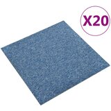vidaXL Podne pločice s tepihom 20 kom 5 m² 50 x 50 cm plave | shoptok.hr