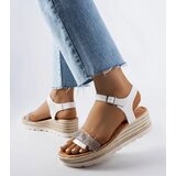 Gemre White wedge sandals Bussière | ePonuda.com