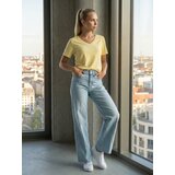 Sinsay Pamučna majica od gustog interlock pletiva | shoptok.hr