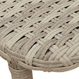 vidaXL Zložljiva vrtna miza svetlo siva 90x51x75 cm Poly Rattan | Shoptok.si