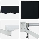  Električni zložljiv senčnik Črna 3,5 x 2,5 m, (5000206109) | Shoptok.si
