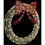 vidaXL Venec z LED lučmi Toplo bela 120 cm Akril | Shoptok.si