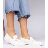 D/CEO marka niezdefiniowana White women's moccasins with gold decoration Senna | Shoptok.si