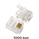  Konektor RJ11 telefonski 6P4C JWD-C13 1000kom Cene