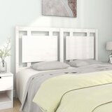Maison Chic posteljno vzglavje - vzglavna omarica - nočna omarica belo 145,5x4x100 cm trdna borovina, (21706326) | Shoptok.si
